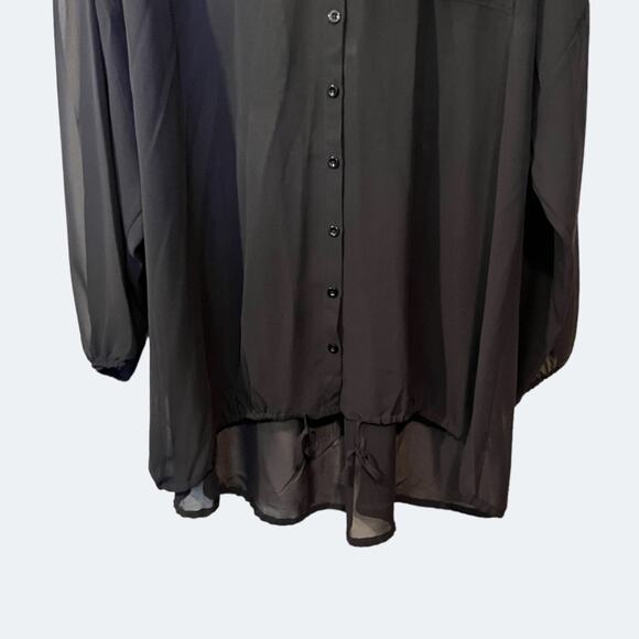 Torrid Chiffon Shirt Kimono (2/2X) - Picture 6 of 13